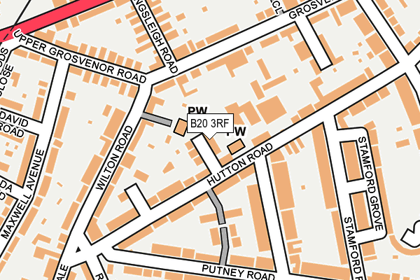 B20 3RF map - OS OpenMap – Local (Ordnance Survey)