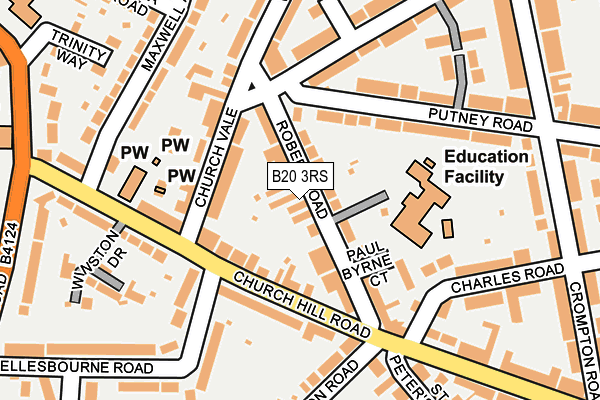 B20 3RS map - OS OpenMap – Local (Ordnance Survey)
