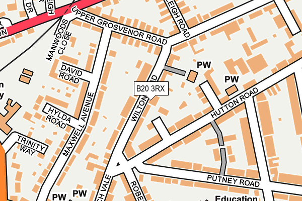 B20 3RX map - OS OpenMap – Local (Ordnance Survey)