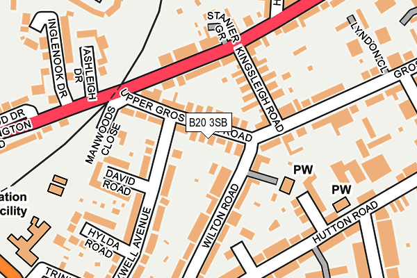 B20 3SB map - OS OpenMap – Local (Ordnance Survey)