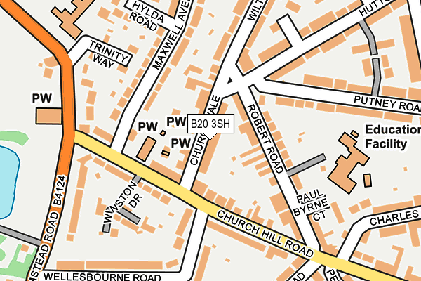 B20 3SH map - OS OpenMap – Local (Ordnance Survey)