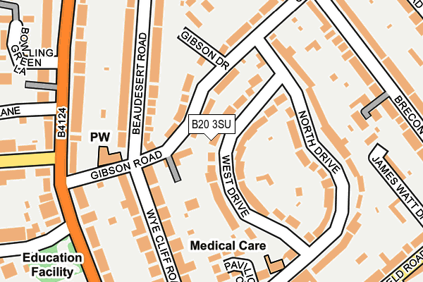 B20 3SU map - OS OpenMap – Local (Ordnance Survey)