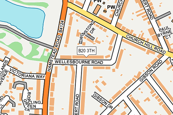 B20 3TH map - OS OpenMap – Local (Ordnance Survey)