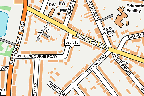 B20 3TL map - OS OpenMap – Local (Ordnance Survey)