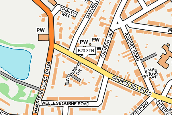 B20 3TN map - OS OpenMap – Local (Ordnance Survey)