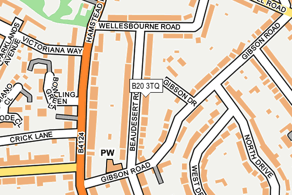 B20 3TQ map - OS OpenMap – Local (Ordnance Survey)