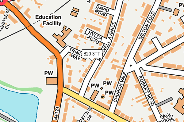 B20 3TT map - OS OpenMap – Local (Ordnance Survey)