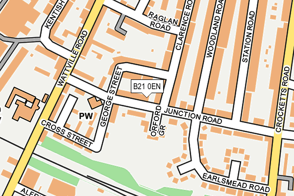 B21 0EN map - OS OpenMap – Local (Ordnance Survey)