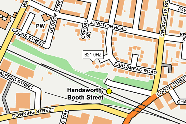 B21 0HZ map - OS OpenMap – Local (Ordnance Survey)