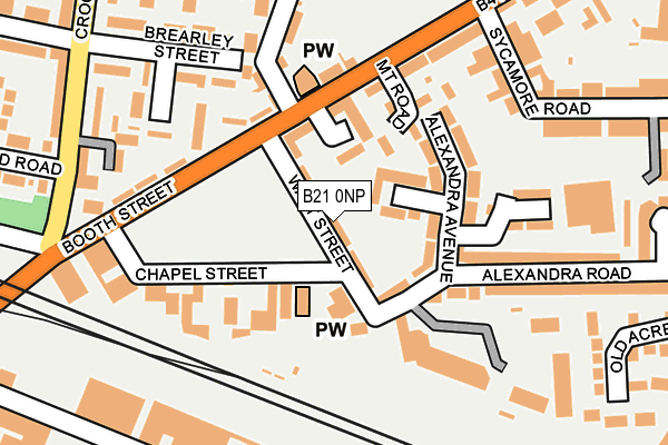 B21 0NP map - OS OpenMap – Local (Ordnance Survey)
