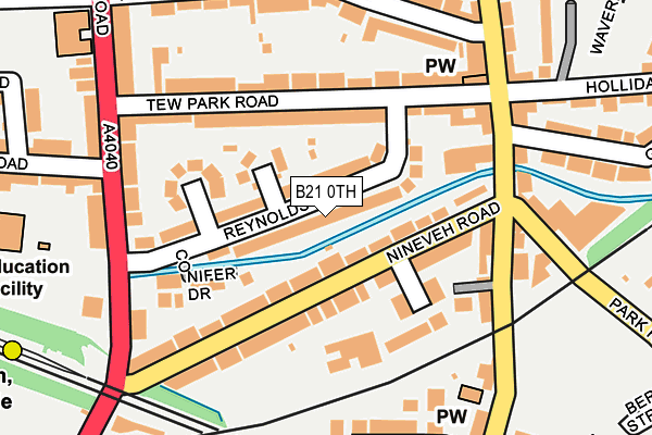 B21 0TH map - OS OpenMap – Local (Ordnance Survey)