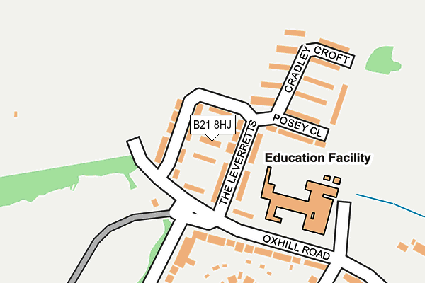 B21 8HJ map - OS OpenMap – Local (Ordnance Survey)