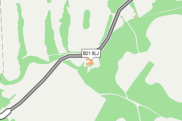 B21 8LJ map - OS OpenMap – Local (Ordnance Survey)