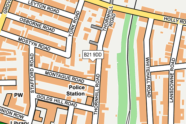 B21 9DD map - OS OpenMap – Local (Ordnance Survey)