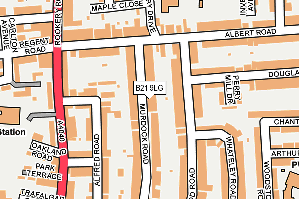 B21 9LG map - OS OpenMap – Local (Ordnance Survey)