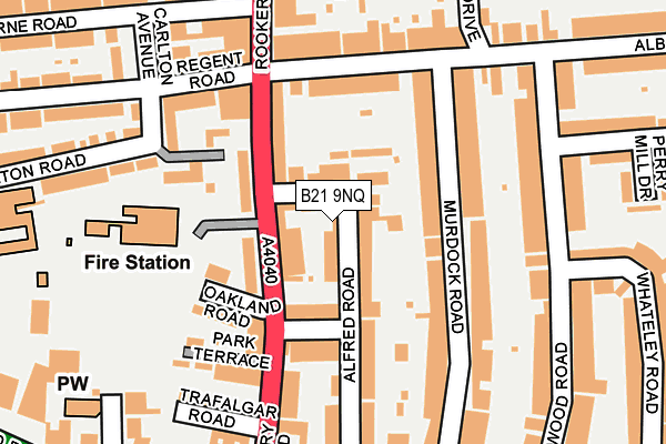 B21 9NQ map - OS OpenMap – Local (Ordnance Survey)