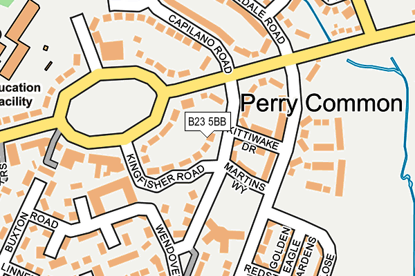 B23 5BB map - OS OpenMap – Local (Ordnance Survey)