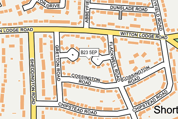 B23 5EP map - OS OpenMap – Local (Ordnance Survey)