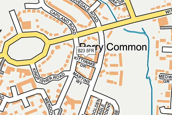 B23 5FR map - OS OpenMap – Local (Ordnance Survey)