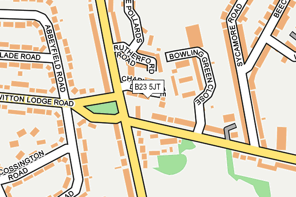 B23 5JT map - OS OpenMap – Local (Ordnance Survey)