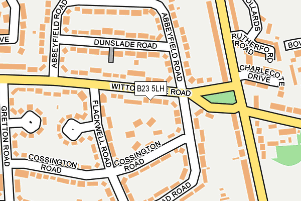B23 5LH map - OS OpenMap – Local (Ordnance Survey)