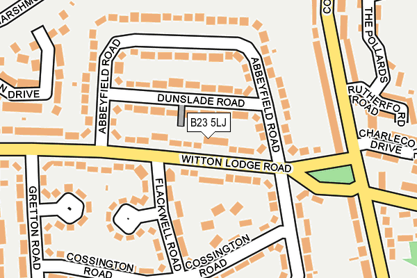 B23 5LJ map - OS OpenMap – Local (Ordnance Survey)