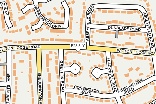 B23 5LY map - OS OpenMap – Local (Ordnance Survey)