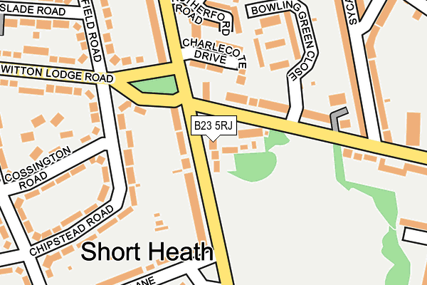 B23 5RJ map - OS OpenMap – Local (Ordnance Survey)