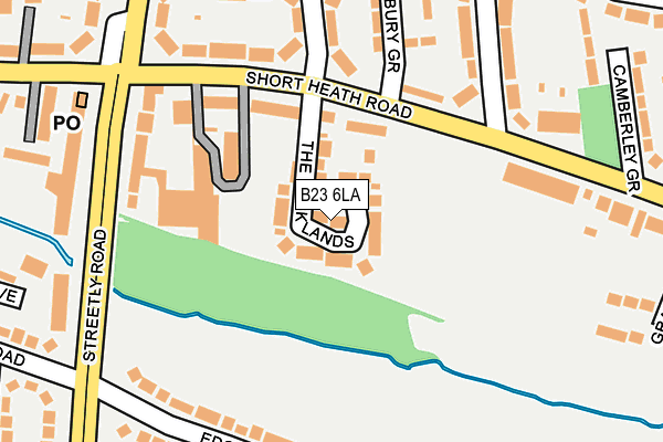 B23 6LA map - OS OpenMap – Local (Ordnance Survey)