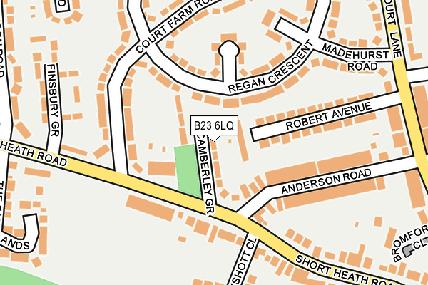 B23 6LQ map - OS OpenMap – Local (Ordnance Survey)