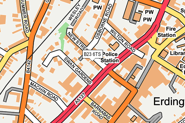 B23 6TS map - OS OpenMap – Local (Ordnance Survey)