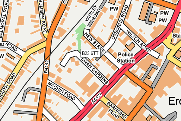 B23 6TT map - OS OpenMap – Local (Ordnance Survey)