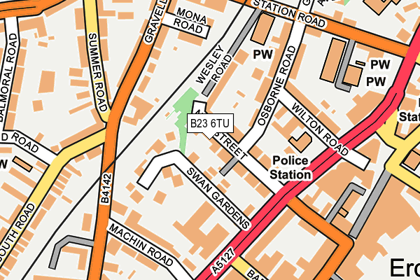 B23 6TU map - OS OpenMap – Local (Ordnance Survey)