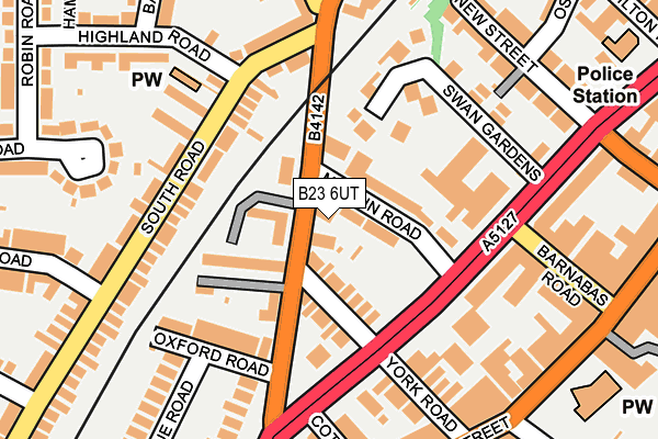 B23 6UT map - OS OpenMap – Local (Ordnance Survey)