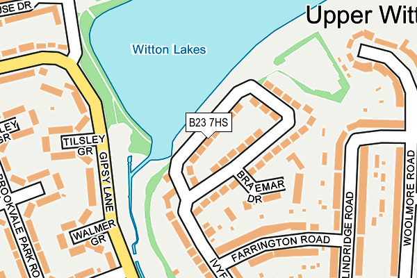 B23 7HS map - OS OpenMap – Local (Ordnance Survey)