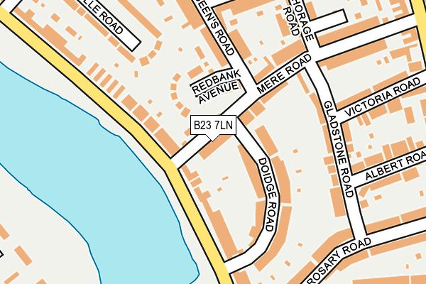B23 7LN map - OS OpenMap – Local (Ordnance Survey)