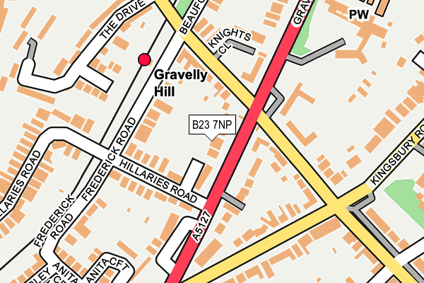 B23 7NP map - OS OpenMap – Local (Ordnance Survey)