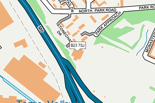 B23 7SJ map - OS OpenMap – Local (Ordnance Survey)