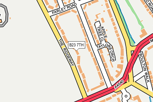 B23 7TH map - OS OpenMap – Local (Ordnance Survey)