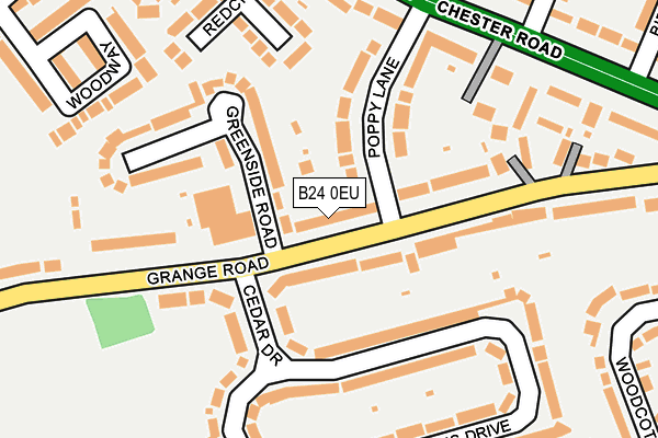 B24 0EU map - OS OpenMap – Local (Ordnance Survey)