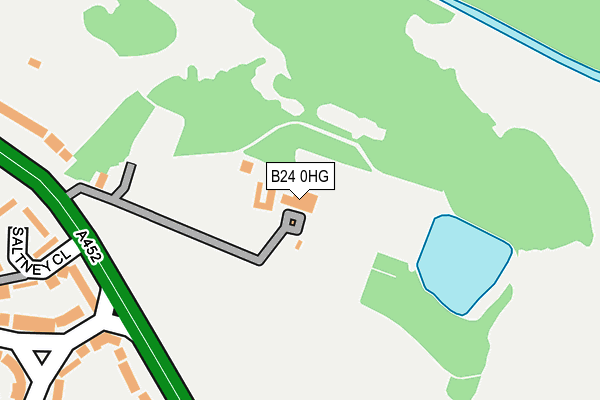 B24 0HG map - OS OpenMap – Local (Ordnance Survey)