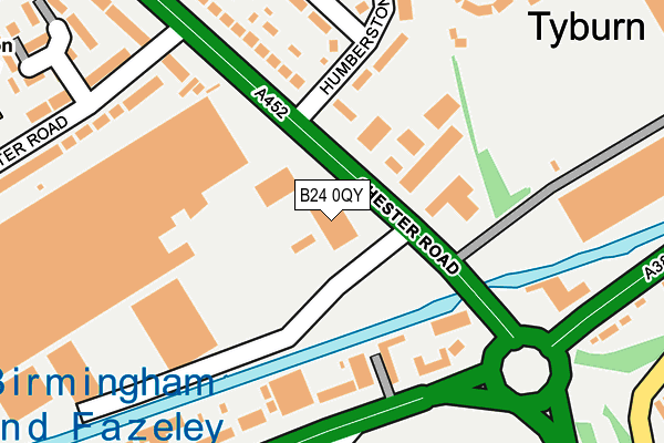 B24 0QY map - OS OpenMap – Local (Ordnance Survey)