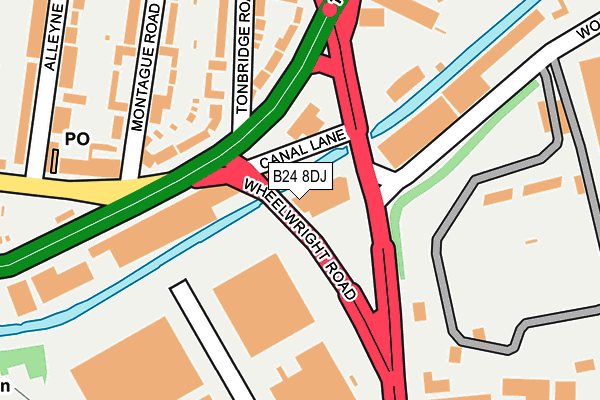 B24 8DJ map - OS OpenMap – Local (Ordnance Survey)