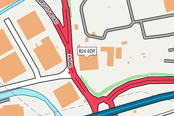 B24 8DP map - OS OpenMap – Local (Ordnance Survey)