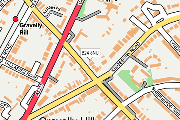 B24 8NU map - OS OpenMap – Local (Ordnance Survey)
