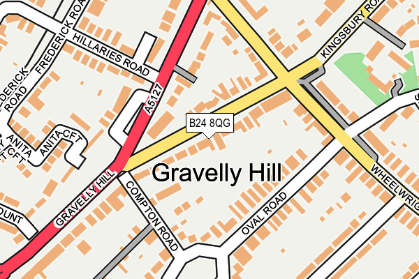 B24 8QG map - OS OpenMap – Local (Ordnance Survey)