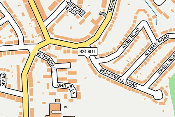 B24 9DT map - OS OpenMap – Local (Ordnance Survey)