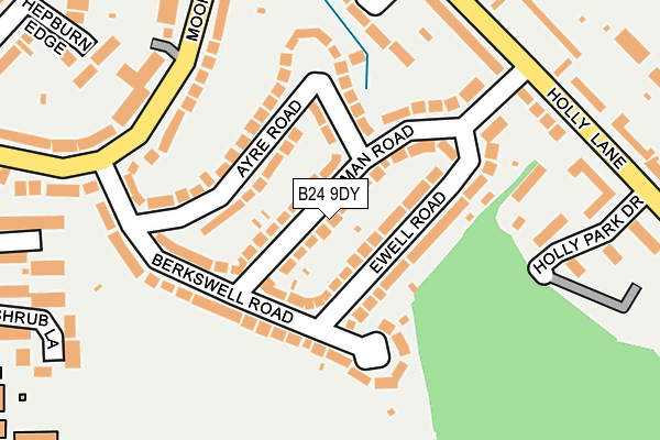 B24 9DY map - OS OpenMap – Local (Ordnance Survey)