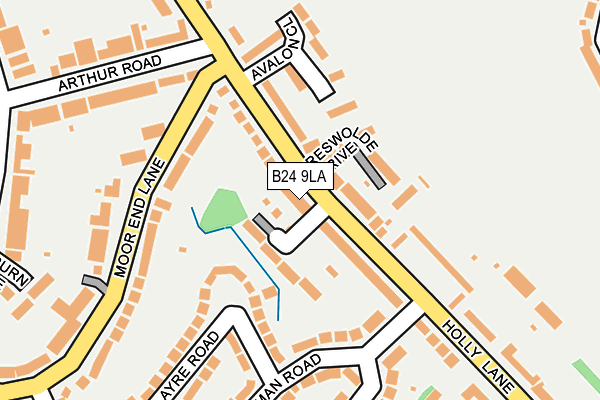 B24 9LA map - OS OpenMap – Local (Ordnance Survey)