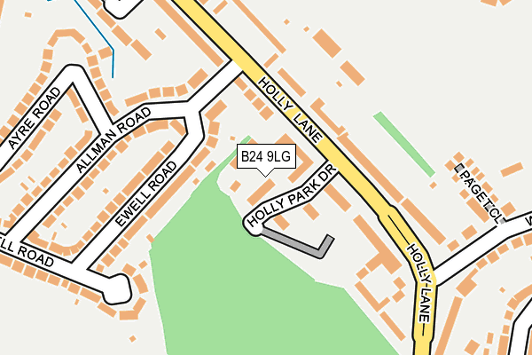 B24 9LG map - OS OpenMap – Local (Ordnance Survey)